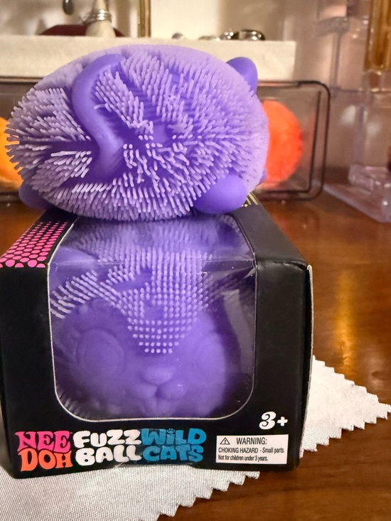 Schylling Other - Authentic NeeDoh Fuzz Ball Cats Purple squishy random pattern